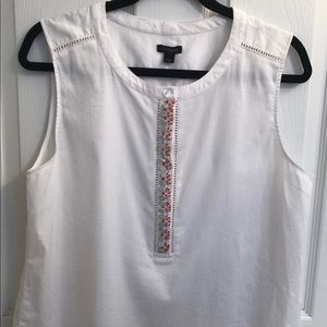 NWT Ann Taylor Beaded Sleeveless Top